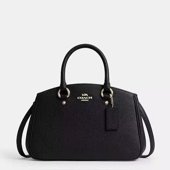 Coach Handbags - New Coach Savannah Leather Carryall Satchel CAL54 Gold/Black